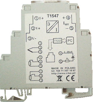 Programowalny przetwornik temperatury T1547